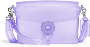 Jelly Tabby Bag - Clear Crossbody Bag for Women with Chain Vintage-Inspired Convertible Wristlet and Shoulder Bag