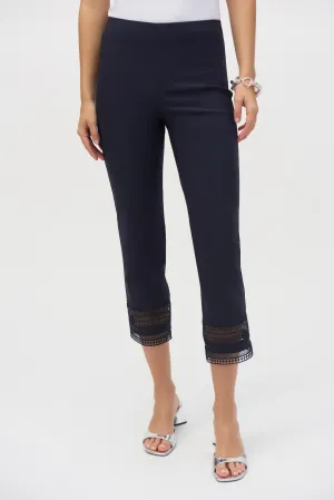 Joseph Ribkoff Midnight Blue Millennium Cropped Pull-On Pants