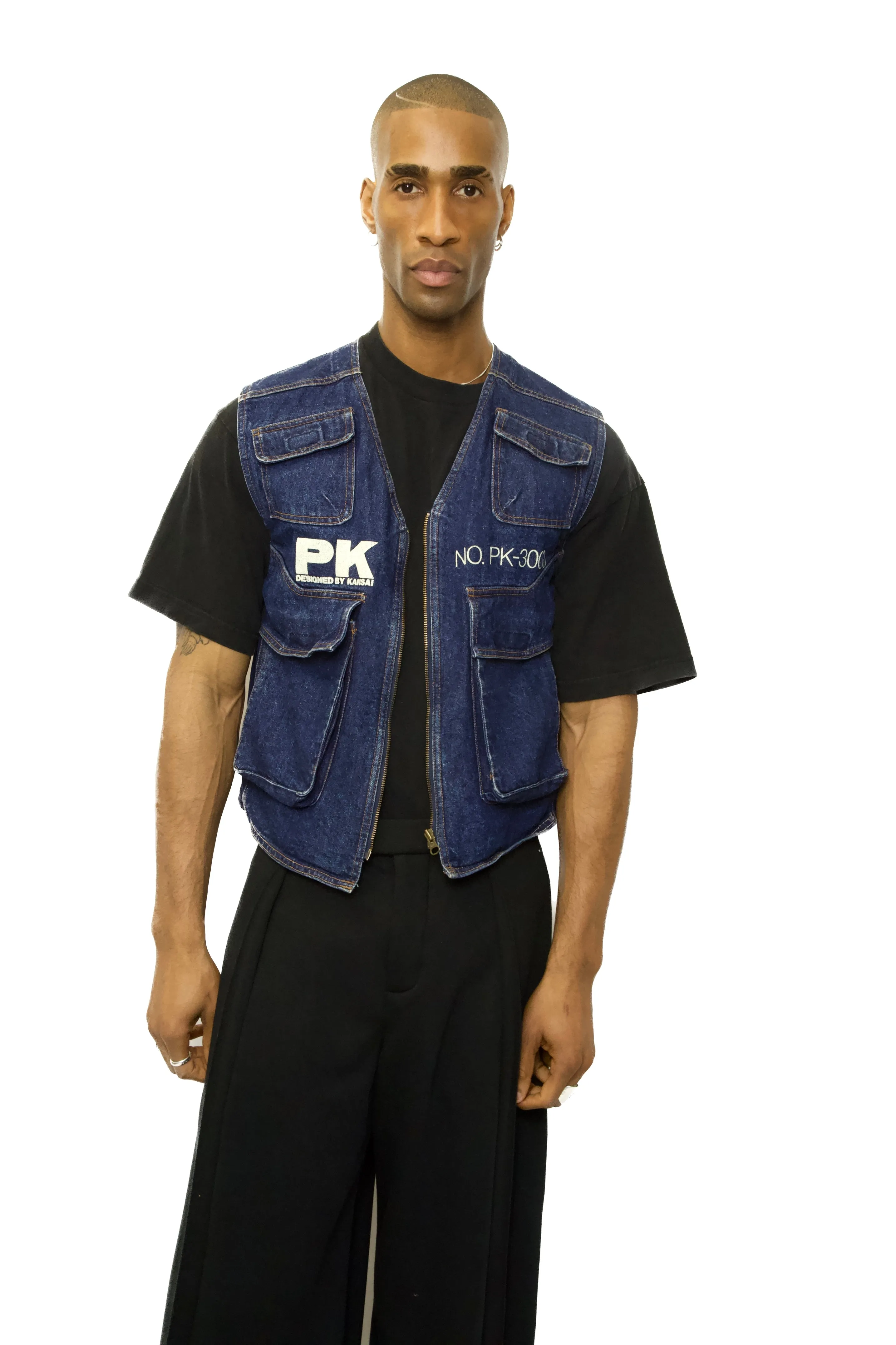 Kansai Yamamoto x Provisor Daiwa Utility Denim Vest