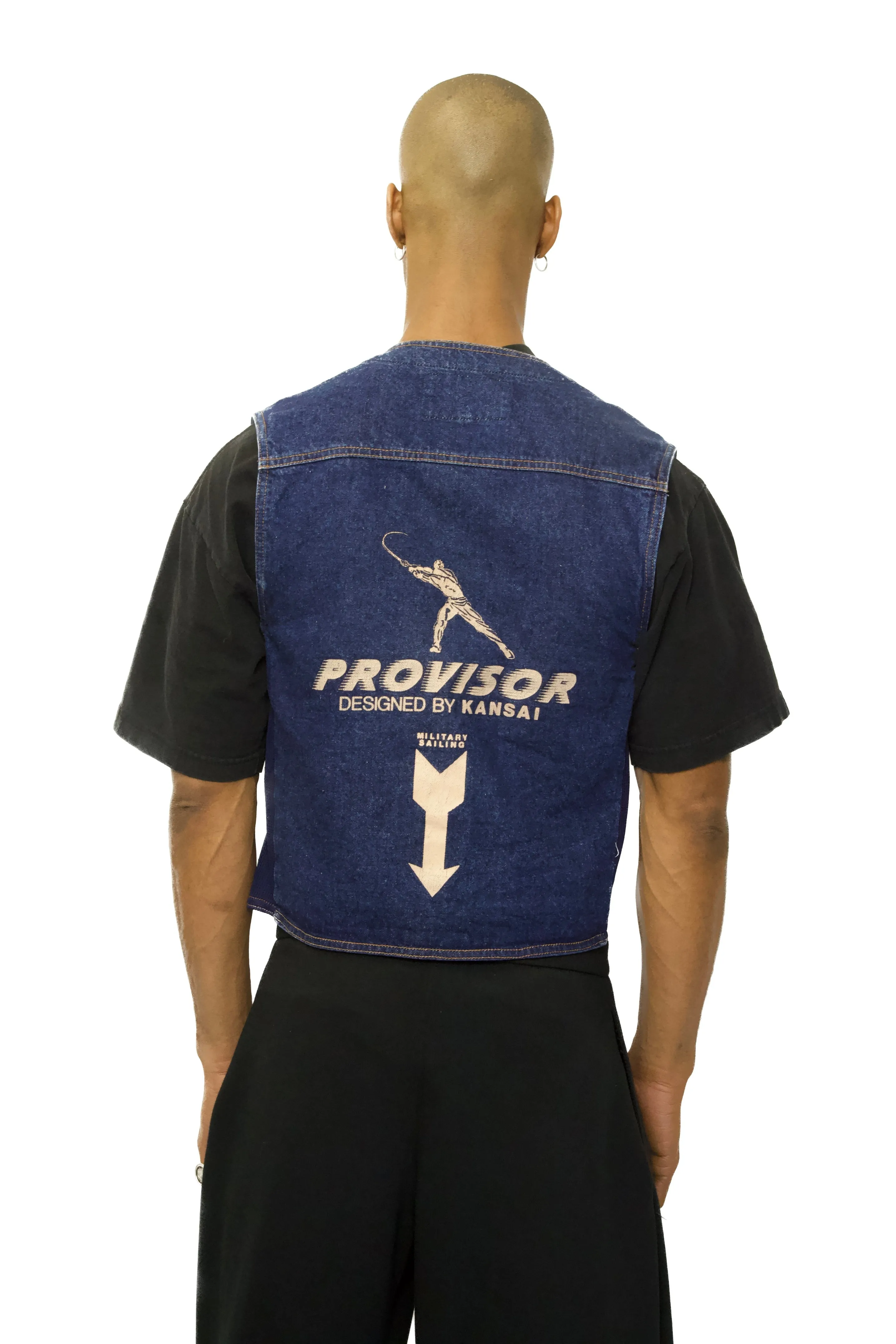 Kansai Yamamoto x Provisor Daiwa Utility Denim Vest