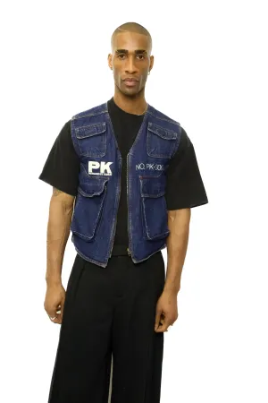 Kansai Yamamoto x Provisor Daiwa Utility Denim Vest