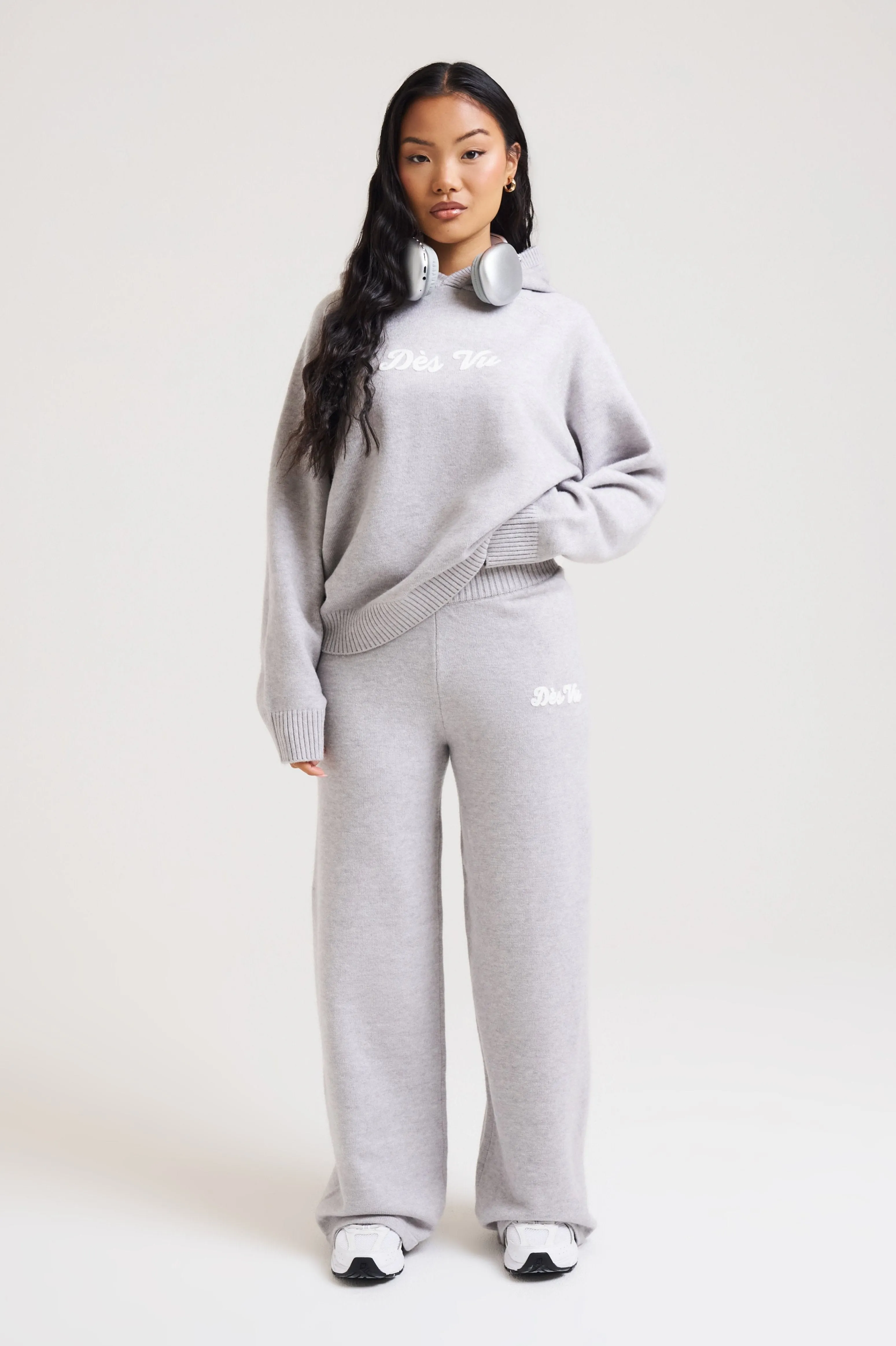 Knitted Trousers - Grey