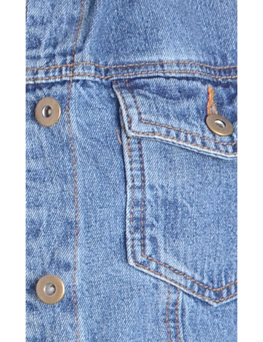Label Kylie Raw Edge Cropped Denim Jacket