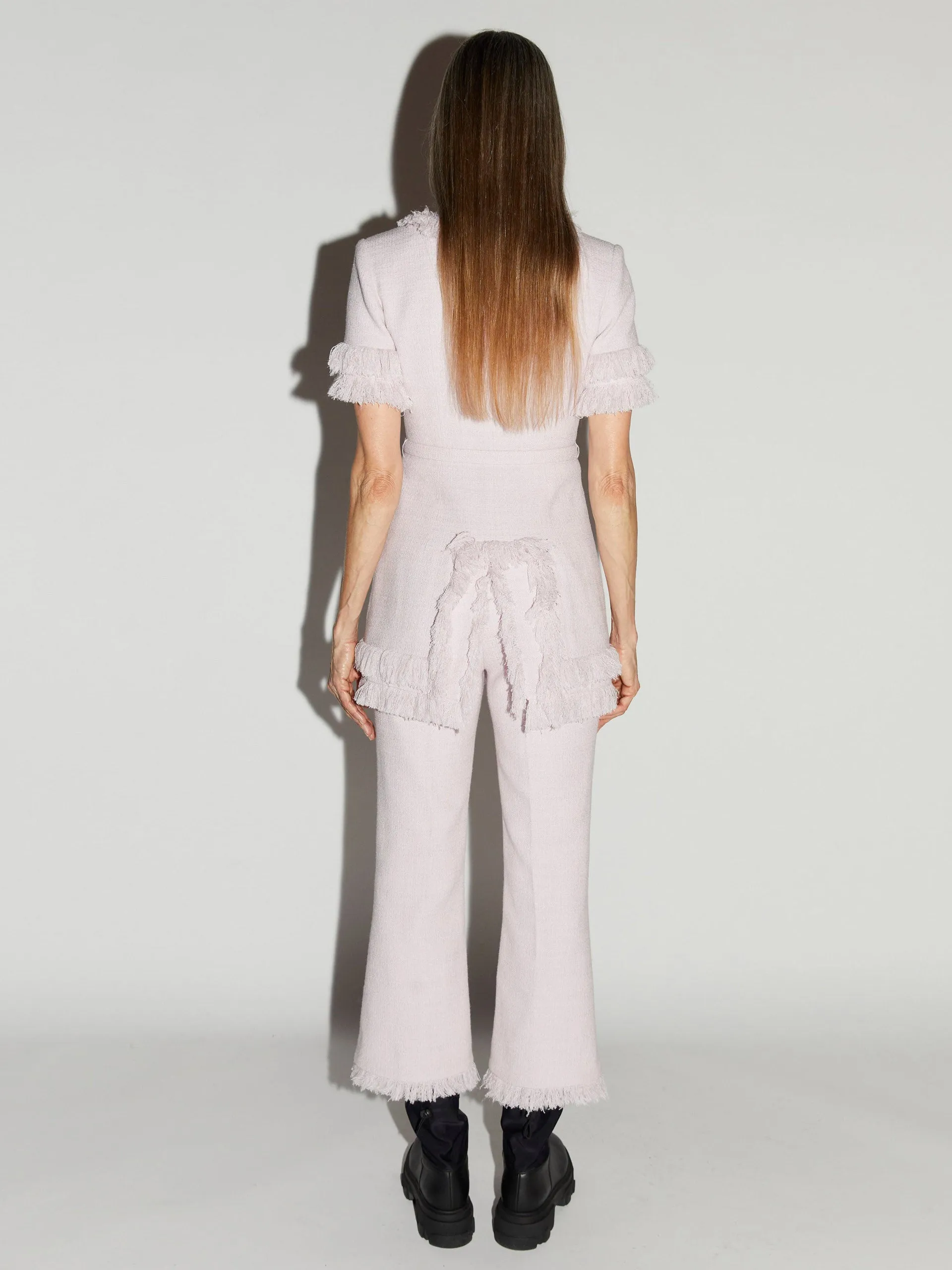 Lavender tweed Beverly trousers