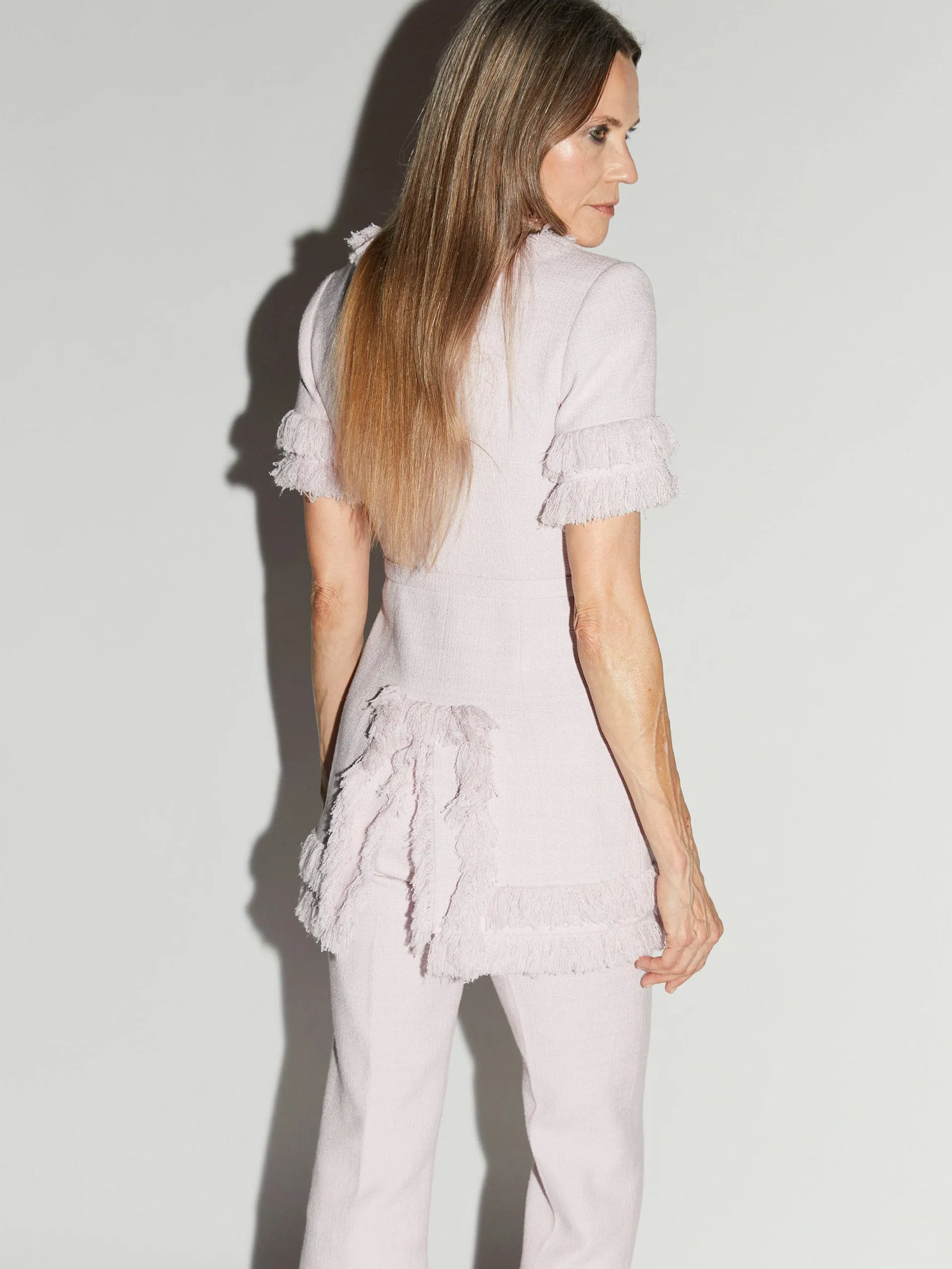 Lavender tweed Beverly trousers