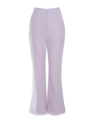 Lavender tweed Beverly trousers