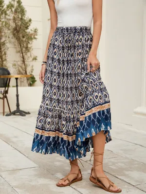 Loose Bohemian Holiday Swing Skirt