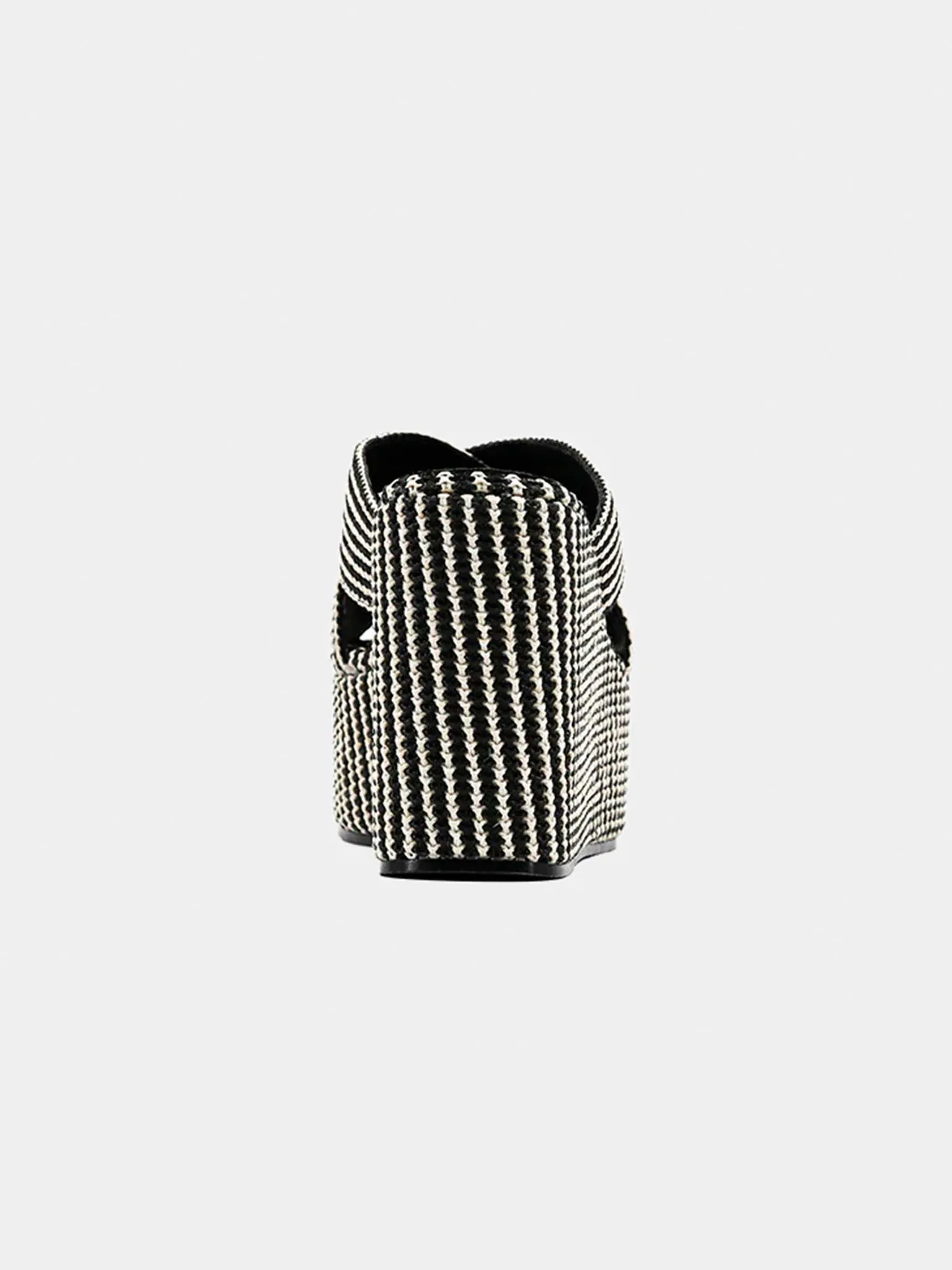 Ludovica Woven Platform Wedge in Black