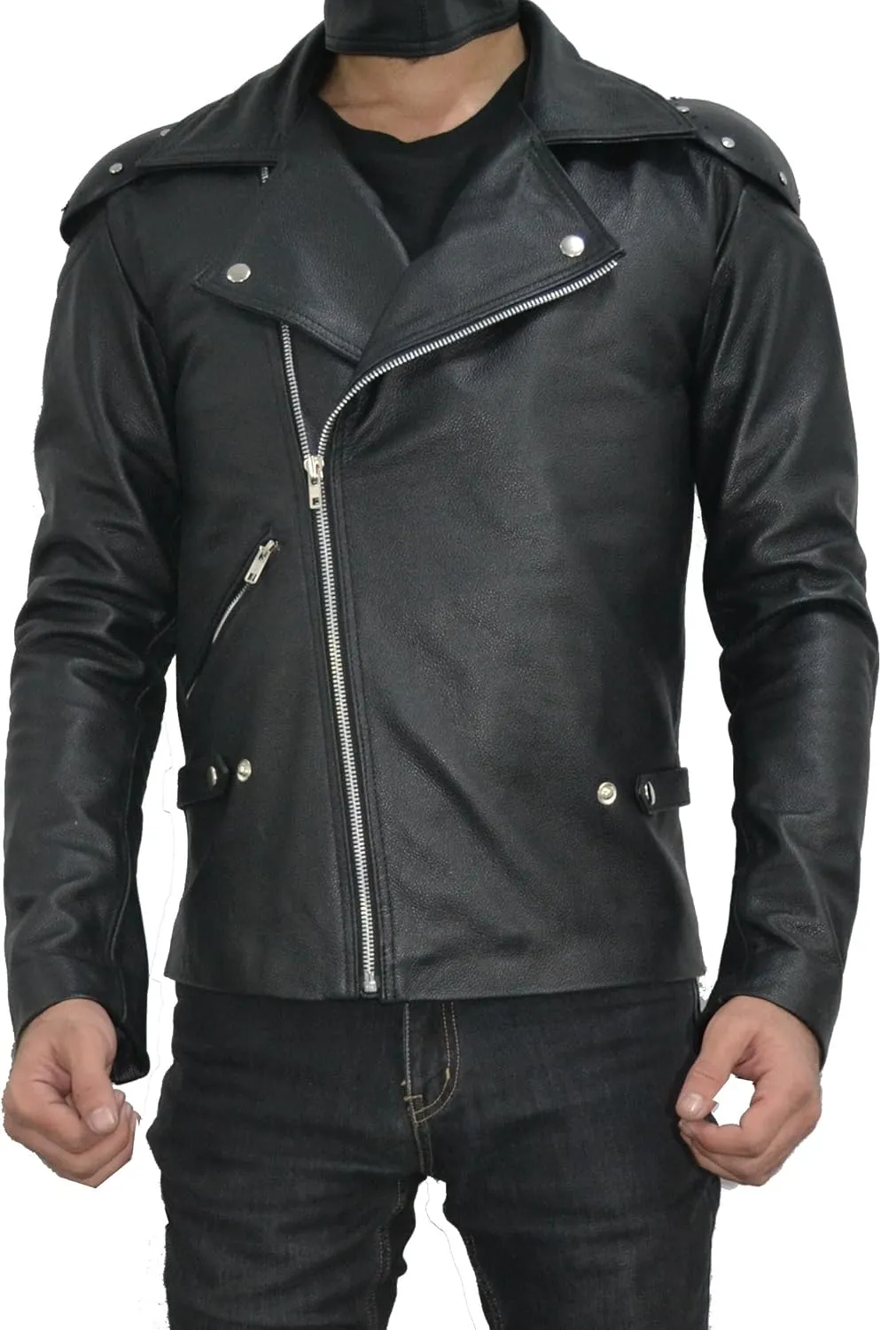 Mad 4 Fury Road Movie Costume - Tom Australian Distressed hardy Brown Max Biker Jacket - Motorcycle Leather Jacket for Mens