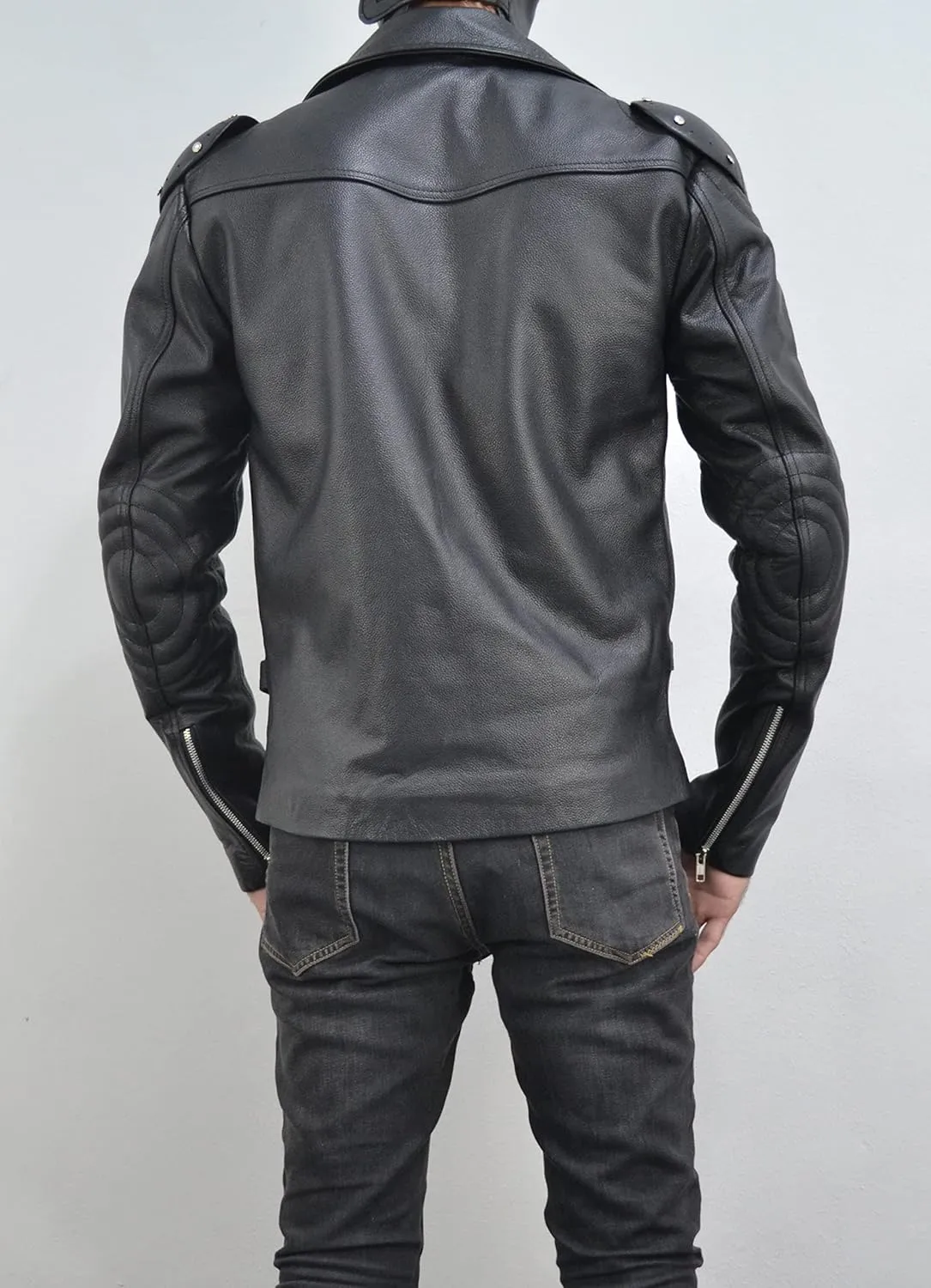 Mad 4 Fury Road Movie Costume - Tom Australian Distressed hardy Brown Max Biker Jacket - Motorcycle Leather Jacket for Mens