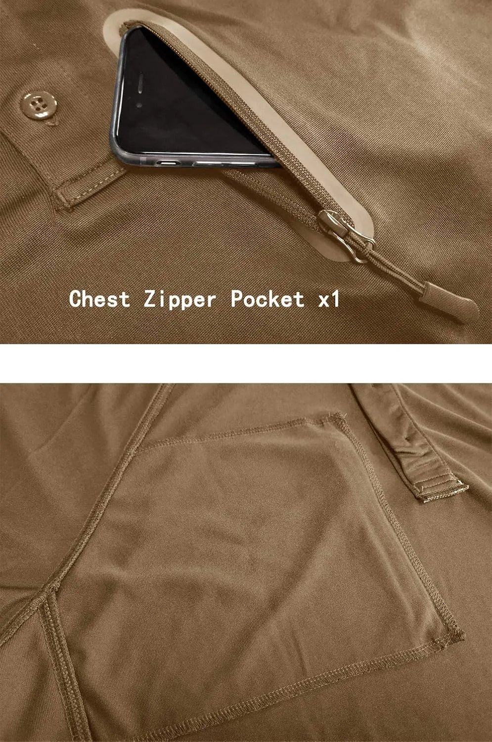MAGNIVIT Men's Tactical Short and Long Sleeve Polo Shirts Outdoor Performance Military Cargo T-Shirts