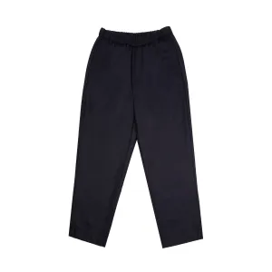 Maison De Soil Wool Easy Tapered Pants in Navy