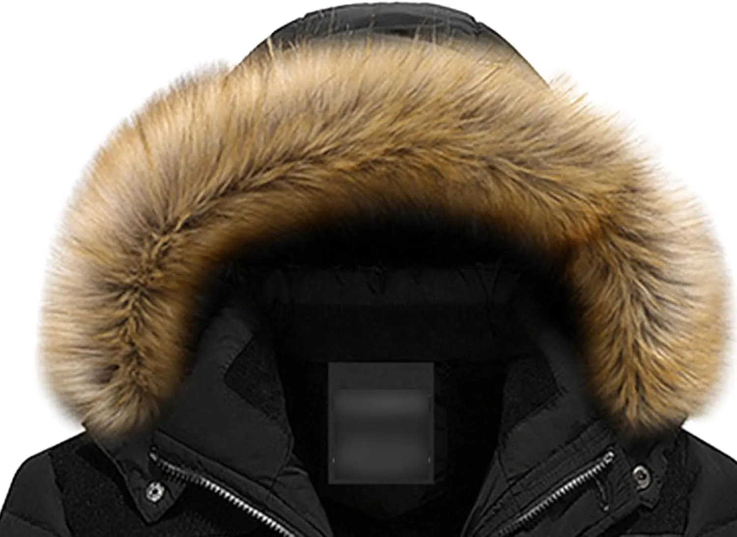 Maiyifu-GJ Mens Winter Hooded Wool Liner Jacket Warm Windbreaker Down Cotton Padded Thicken Coat With Pocket