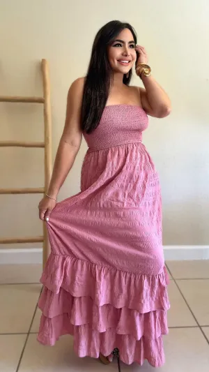 Maldives Maxi Dress (Rose)
