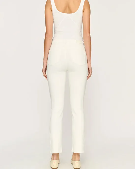 Mara Straight Ankle Jeans White