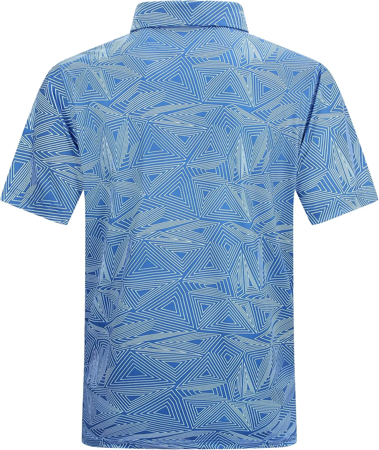 MCEDAR Mens Golf Polo Shirts Dry Fit Short Sleeve Performance Moisture Wicking Hawaiian Floral Print Casual Shirt S-3XL
