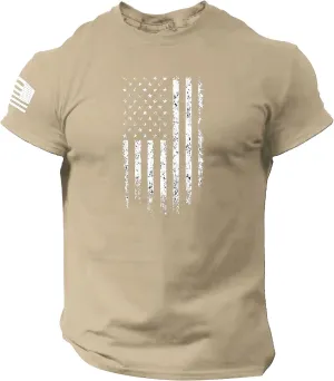 Men's American USA Flag 2025 Patriotic T-Shirts 4th of July Shirts Graphic Tees Summer Short Sleeve Workout Shirt