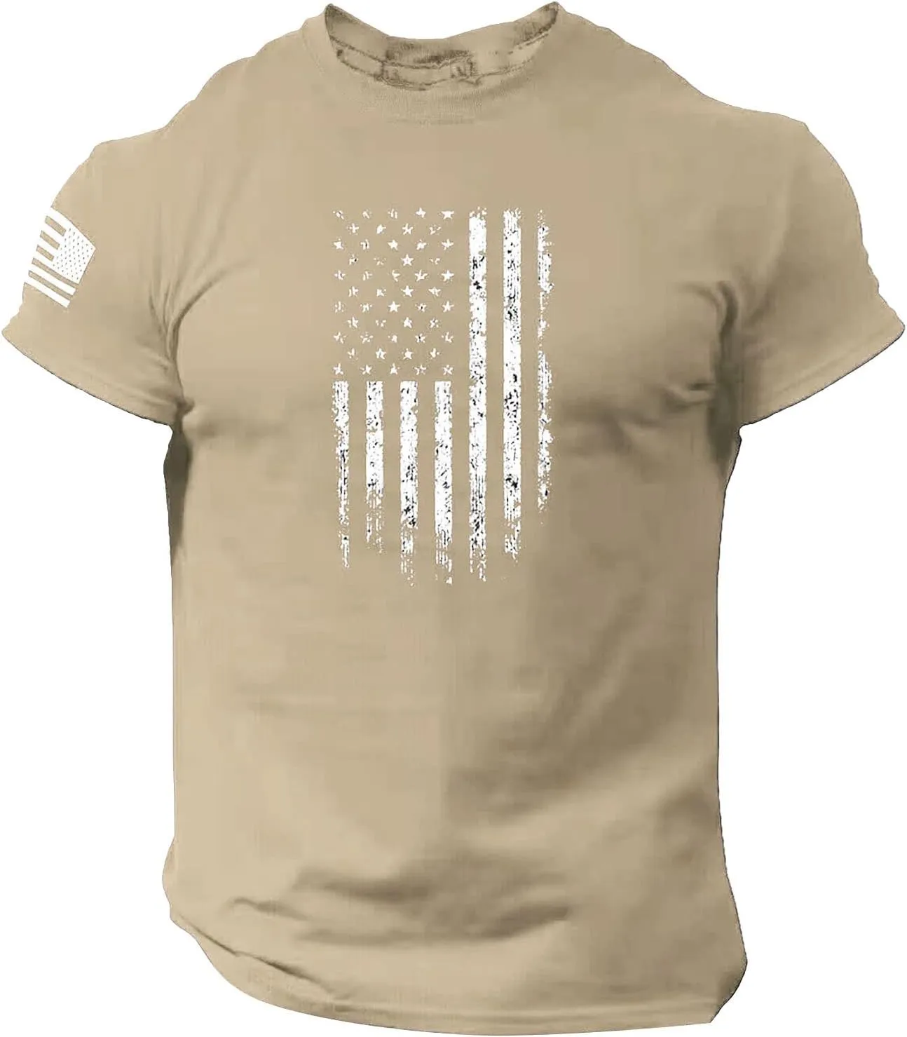 Men's American USA Flag 2025 Patriotic T-Shirts 4th of July Shirts Graphic Tees Summer Short Sleeve Workout Shirt