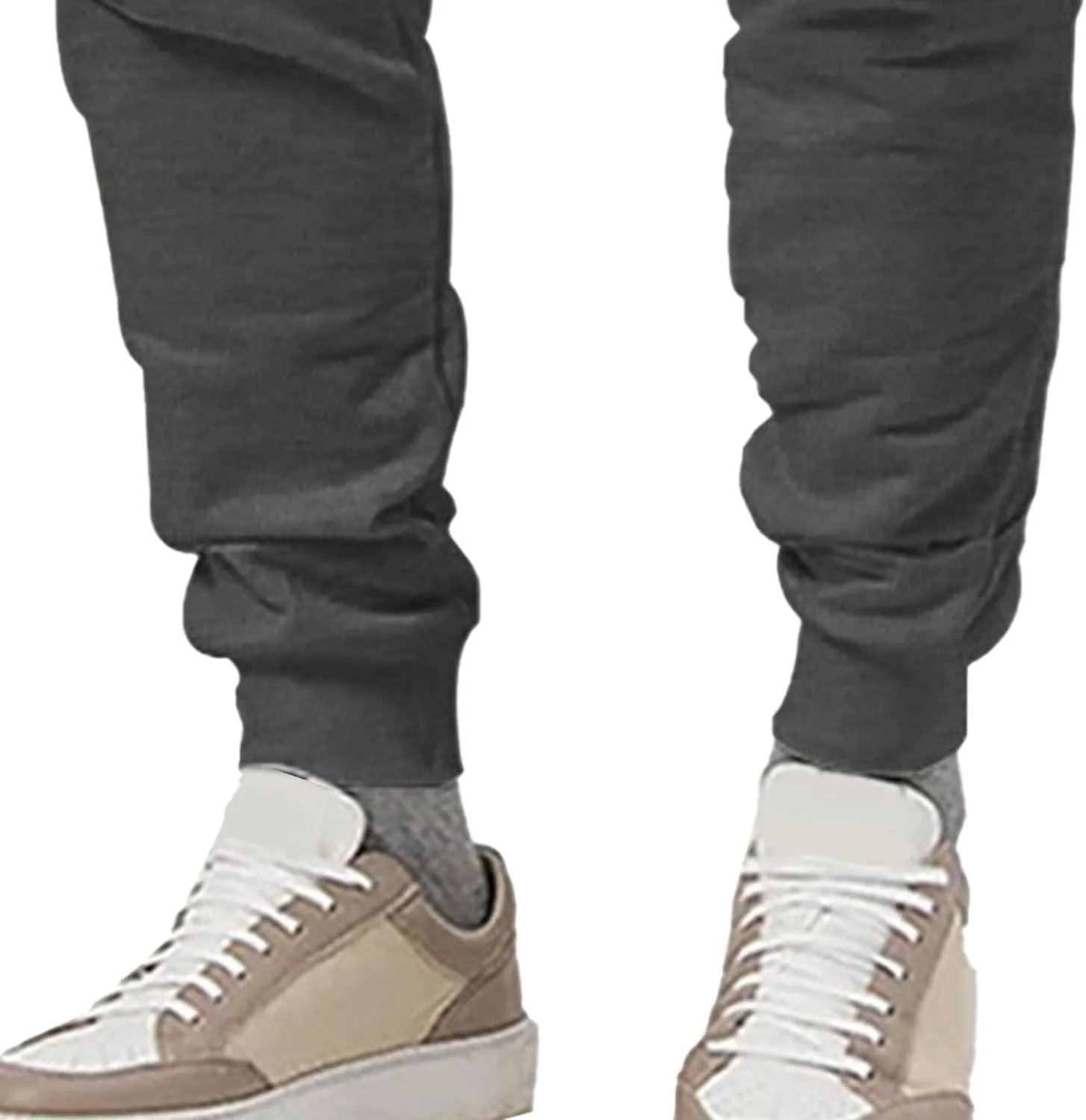 Men's Basic Casual Comfort Joggers Pants Drawstring Solid Outdoor Trousers Lightweight Athletic Hiking Pants