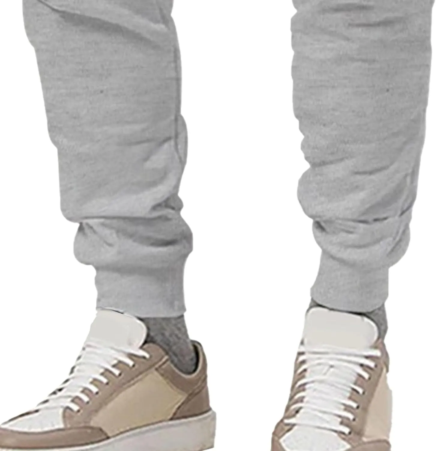 Men's Basic Casual Comfort Joggers Pants Drawstring Solid Outdoor Trousers Lightweight Athletic Hiking Pants