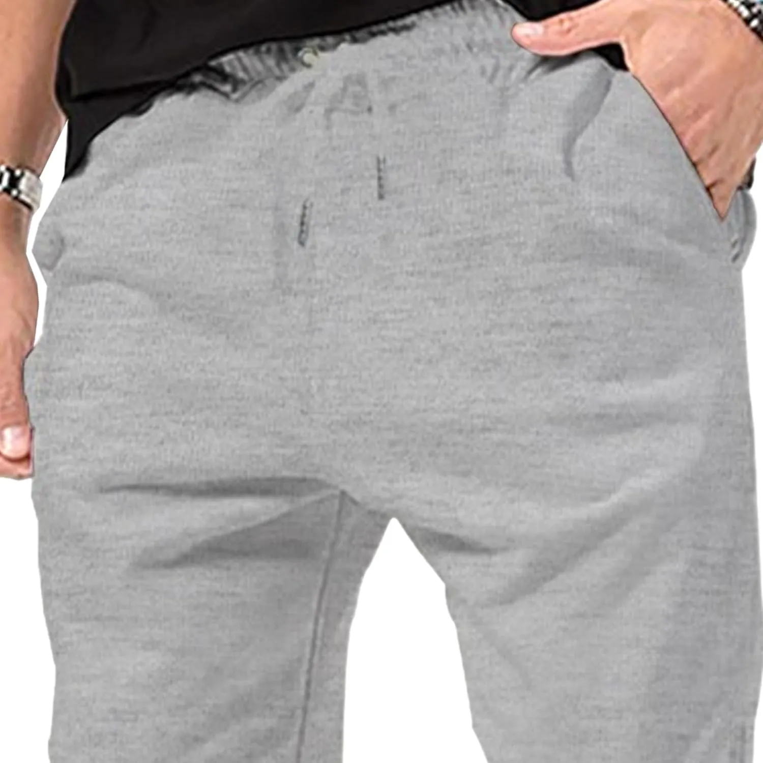 Men's Basic Casual Comfort Joggers Pants Drawstring Solid Outdoor Trousers Lightweight Athletic Hiking Pants
