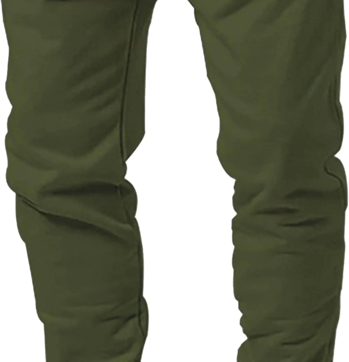 Men's Basic Casual Comfort Joggers Pants Drawstring Solid Outdoor Trousers Lightweight Athletic Hiking Pants