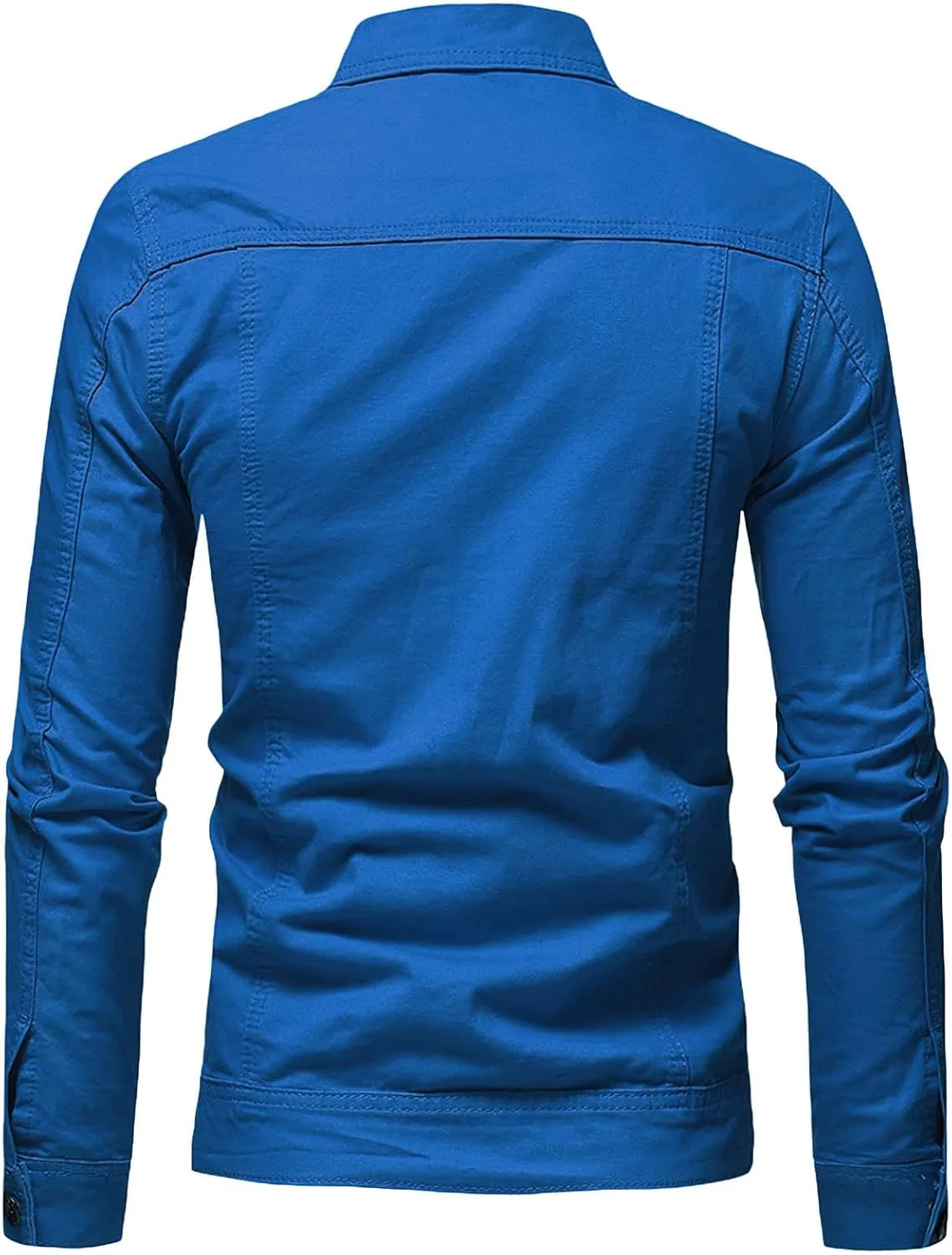 Men's Casual Classic Denim Jacket Slim Fit Fashion Jean Coat