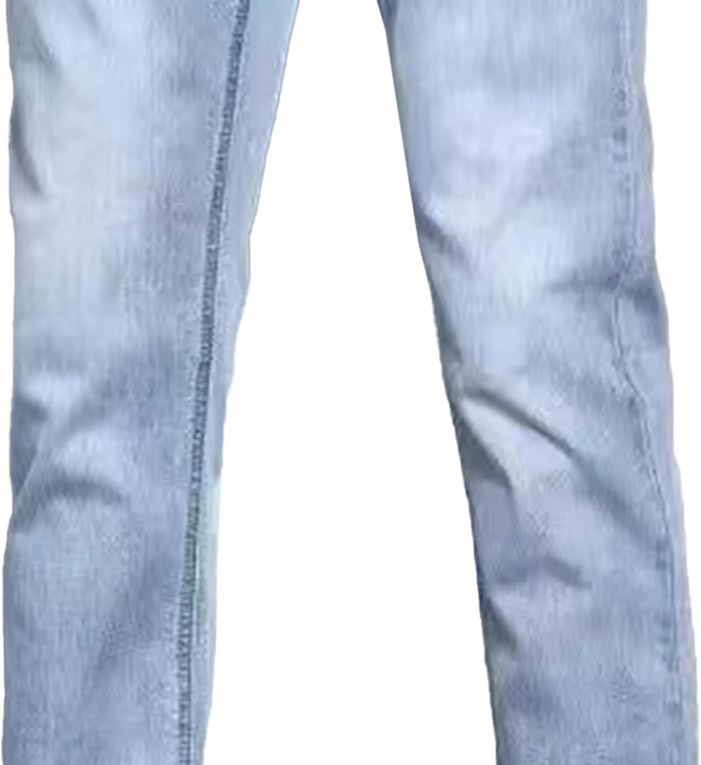 Men's Casual Comfort Basic Jeans Straight Leg Stretch Solid Denim Pants Slim Fit Classic Jeans Trouser