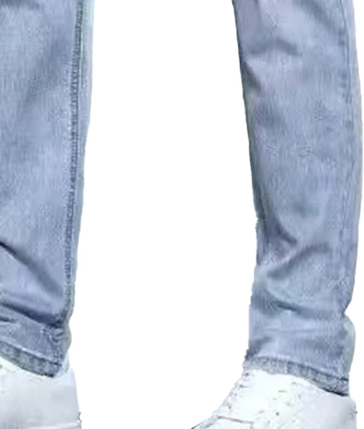 Men's Casual Comfort Basic Jeans Straight Leg Stretch Solid Denim Pants Slim Fit Classic Jeans Trouser