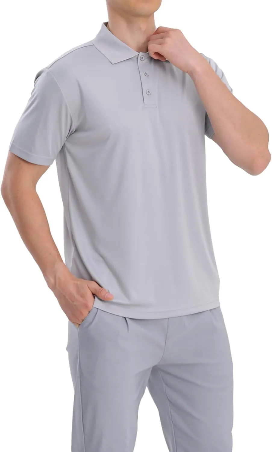 Mens Polo Shirts Short Sleeve,1 Pack/5 Pack Quick Dry Moisture Wicking Polos Workout Golf Shirts for Men