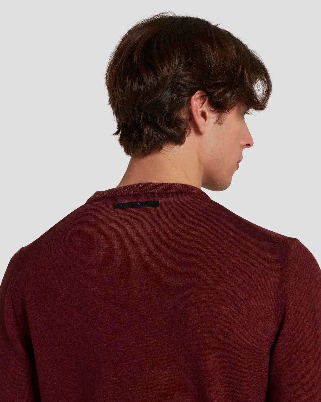 Merino Wool Sweater in Mulberry
