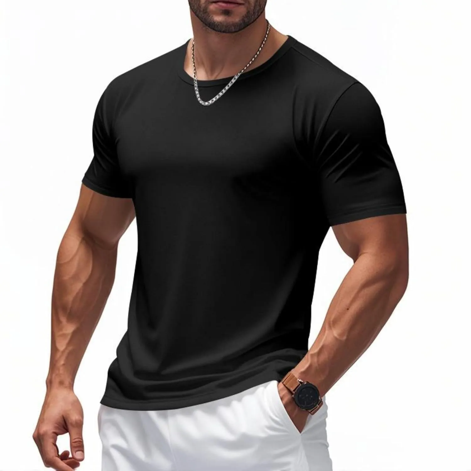 Mesh Workout Shirts for Men Casual Quick Dry Athletic Short Sleeve Moisture Wicking T-Shirts Lightweight Activewear