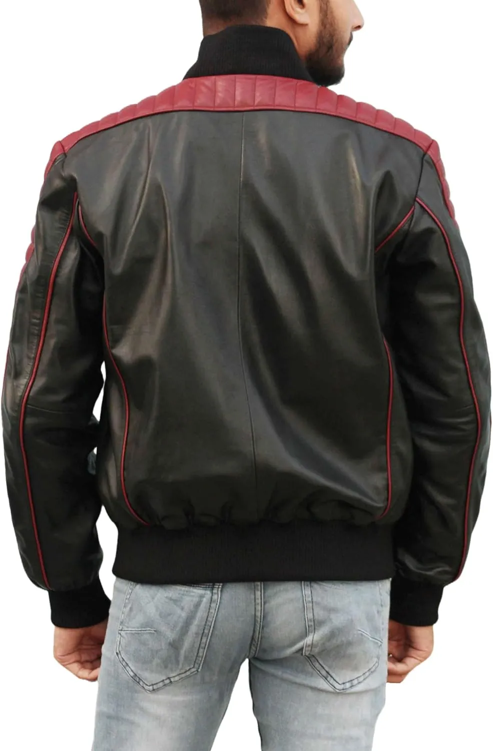 Miami The Fall Ryan Gosling Guy 2024 Vice Stunt Team Leather Bomber Jacket, Detachable Hood