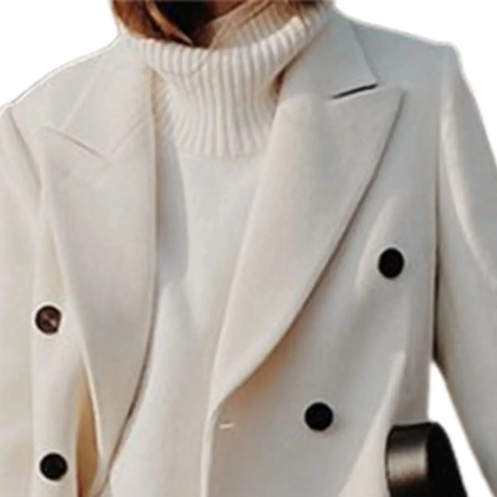 Mirae |  Elegant Woolen Coat for Women – Classic Long Sleeve Warm Winter Outerwear