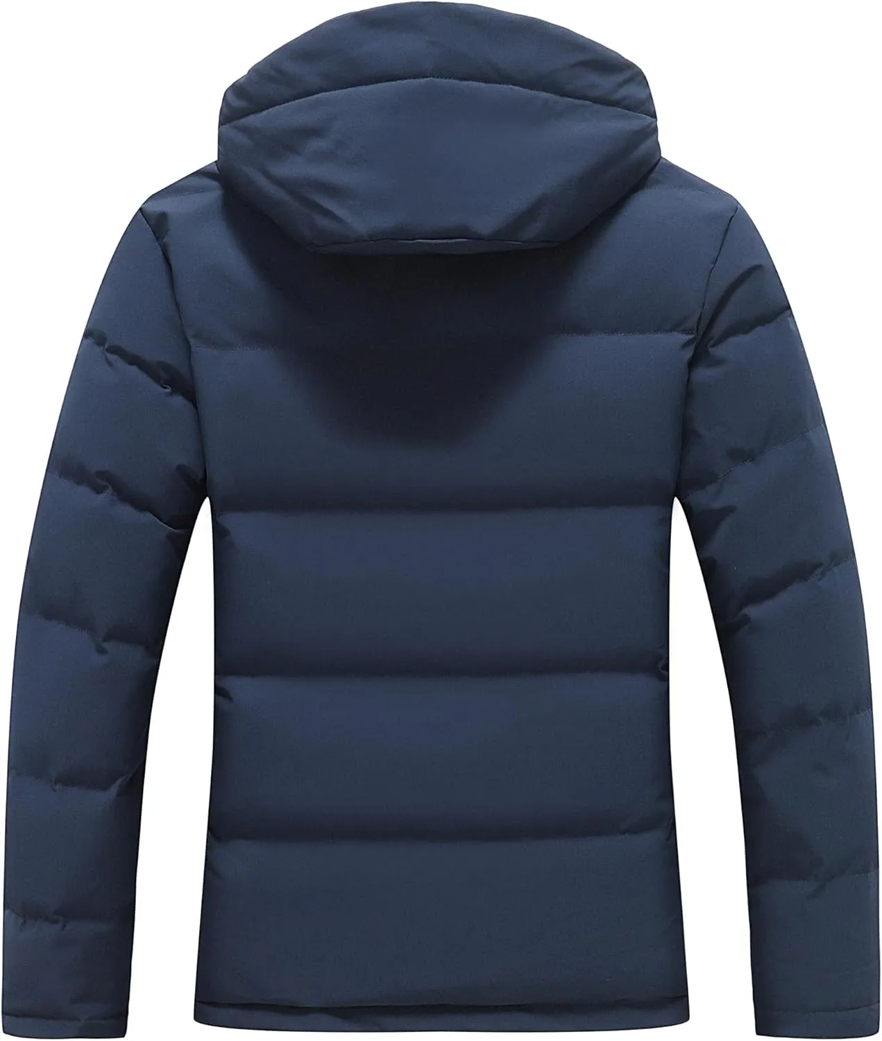 MOERDENG Women's Lightweight Full-Zip Puffer Jacket with Hood Quilted Warm Winter Coat Water Resistance Winter Jacket