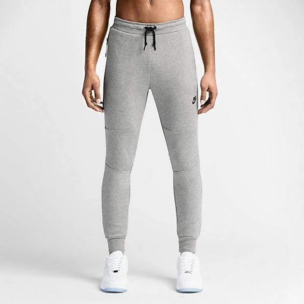 NIKE TECH FLEECE MEN'S TROUSERS - Medium Grey-Black