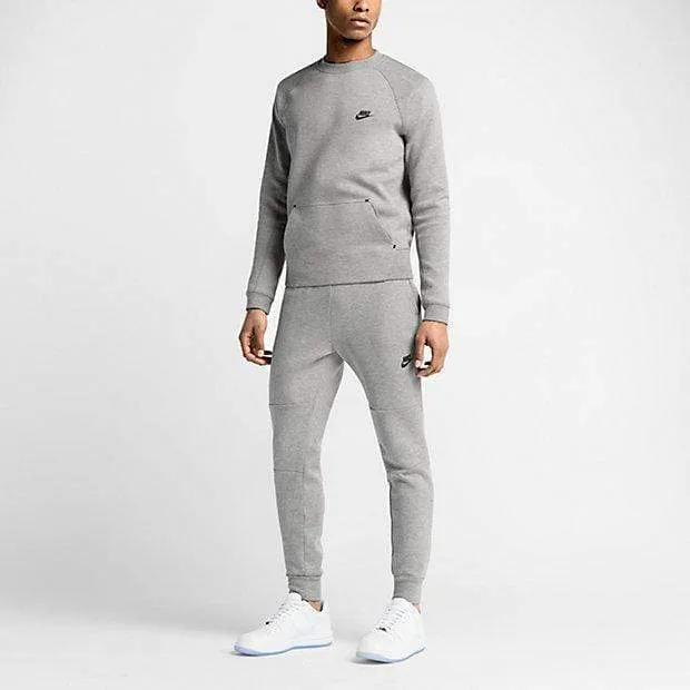 NIKE TECH FLEECE MEN'S TROUSERS - Medium Grey-Black