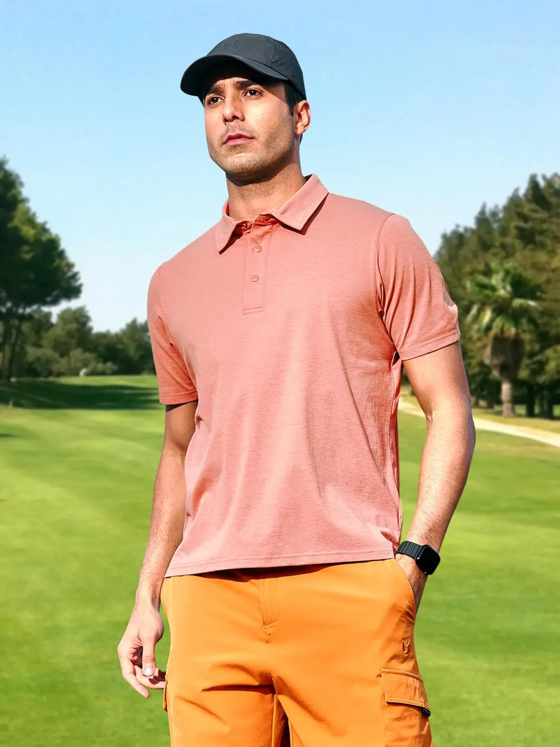 NORTHYARD Men's Polo Shirts Short Sleeve Golf Shirts Moisture Wicking Quick Dry Collared Outdoor Work Tennis Polos