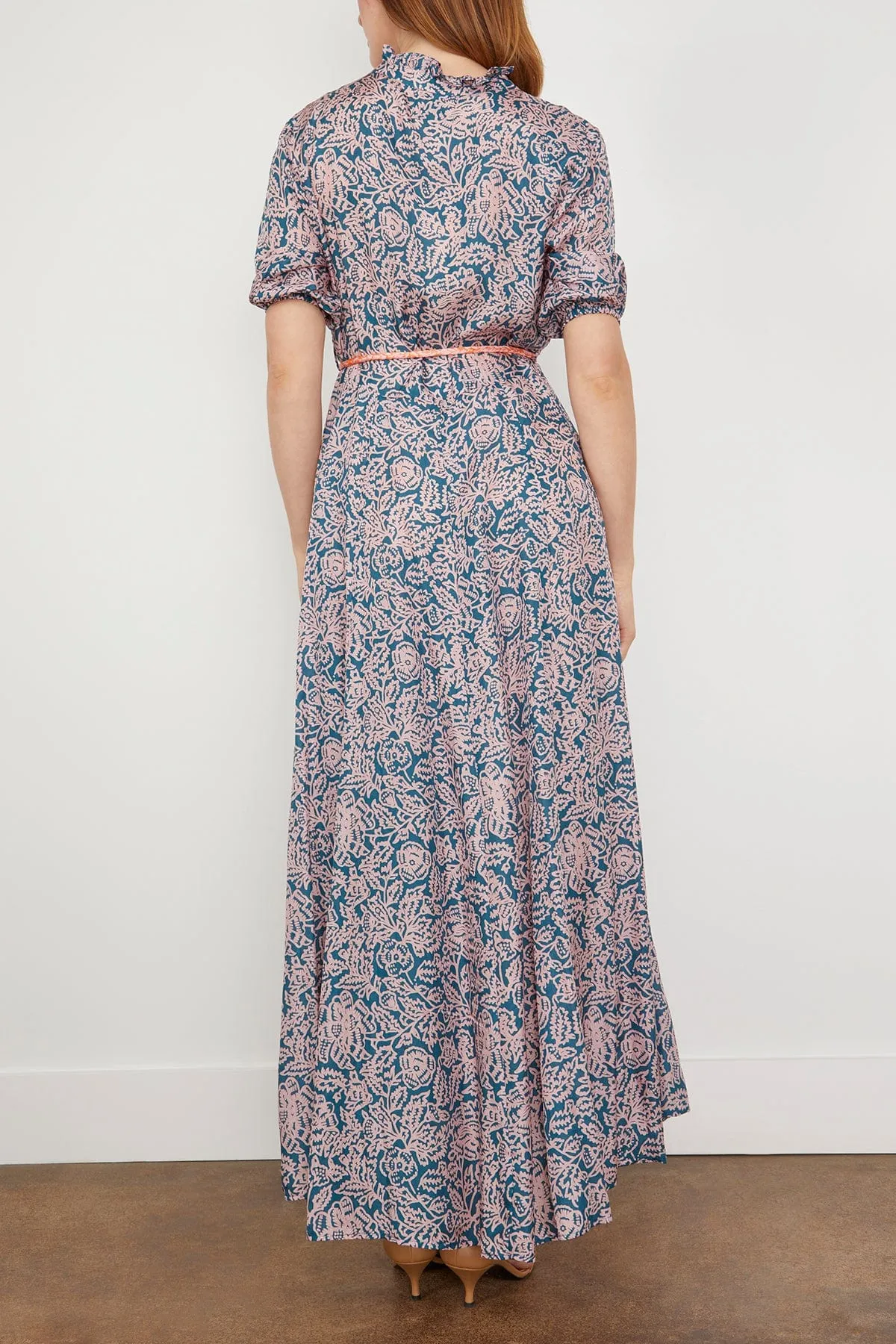 Oceanus Dress in Nispero Indigo