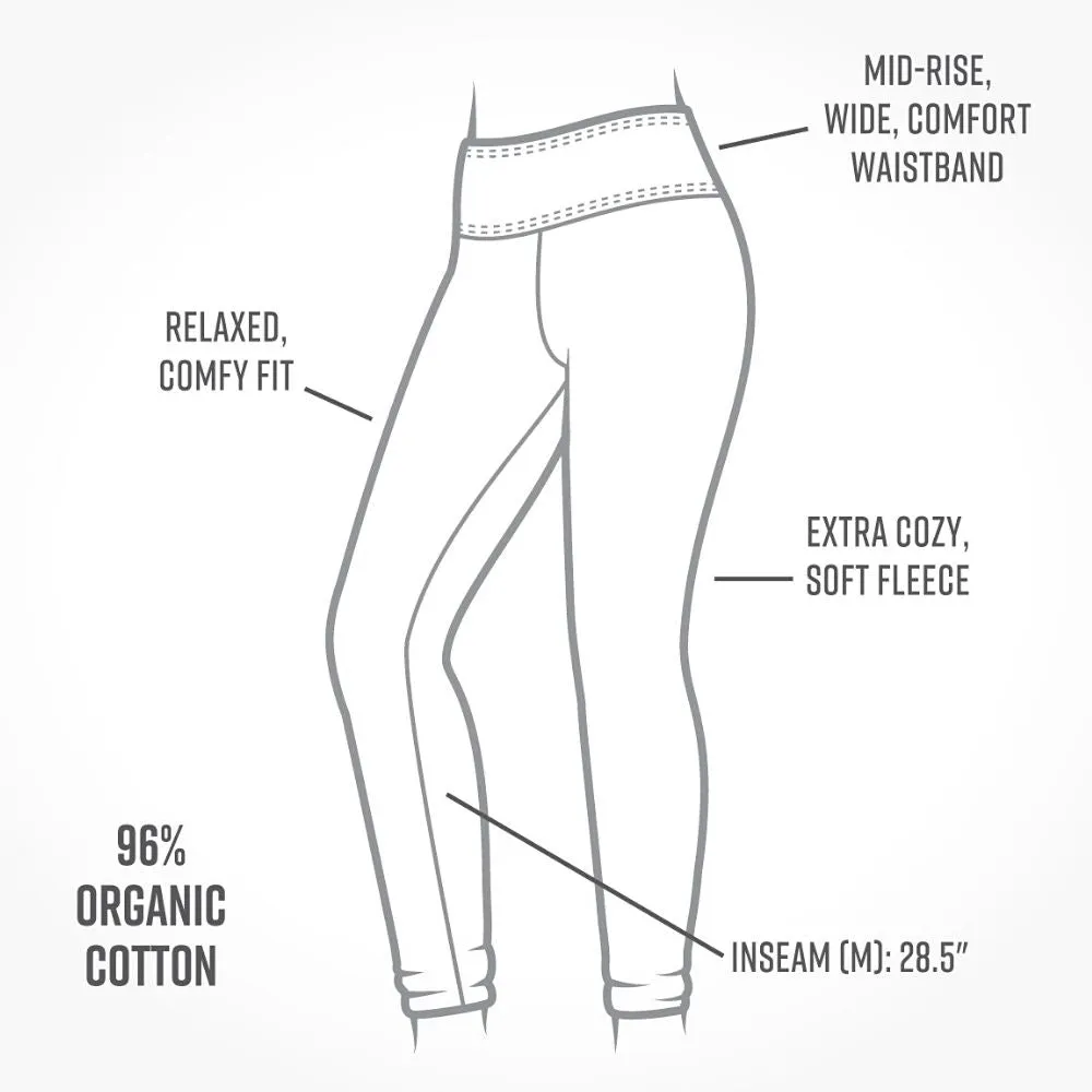 Organic Cotton Fleece Ankle Leggings