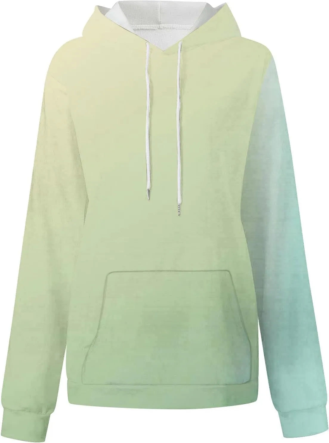Oversized Hoodies for Women Fashion Gradient Color Long Sleeve Loose Sweatshirts Casual Fall Winter Tops Y2k Clothes