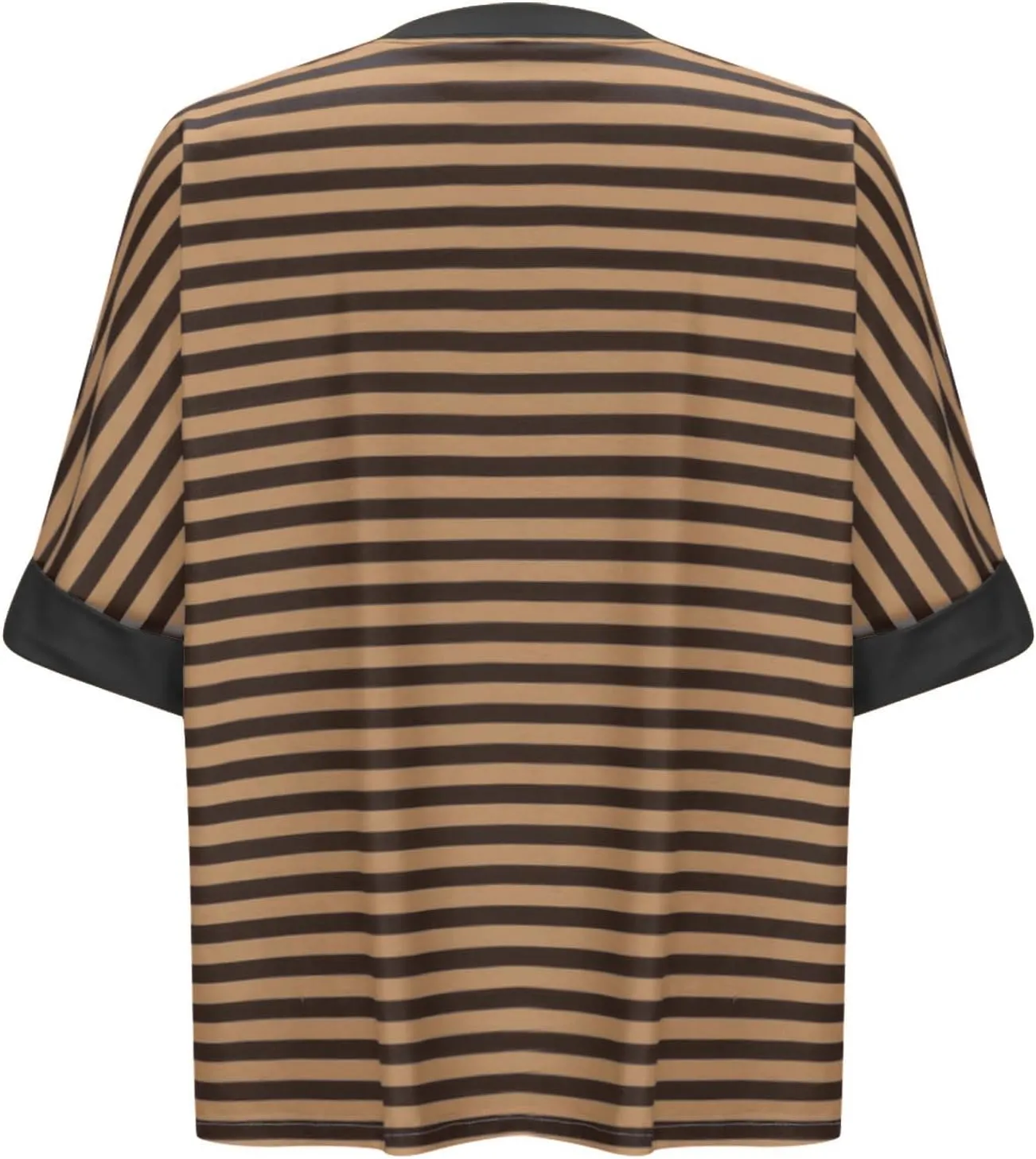 Oversized Tshirts for Women Crew Neck Striped Short Sleeve Blouses Casual Fashion Daily Womens Workout Tops