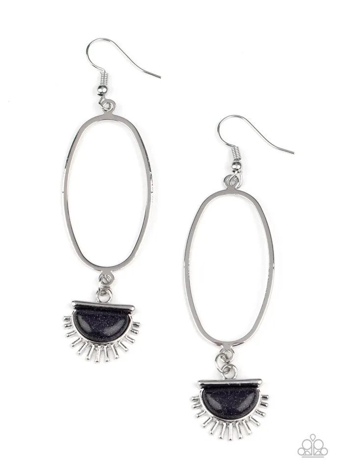 Paparazzi Earring ~ SOL Purpose - Blue
