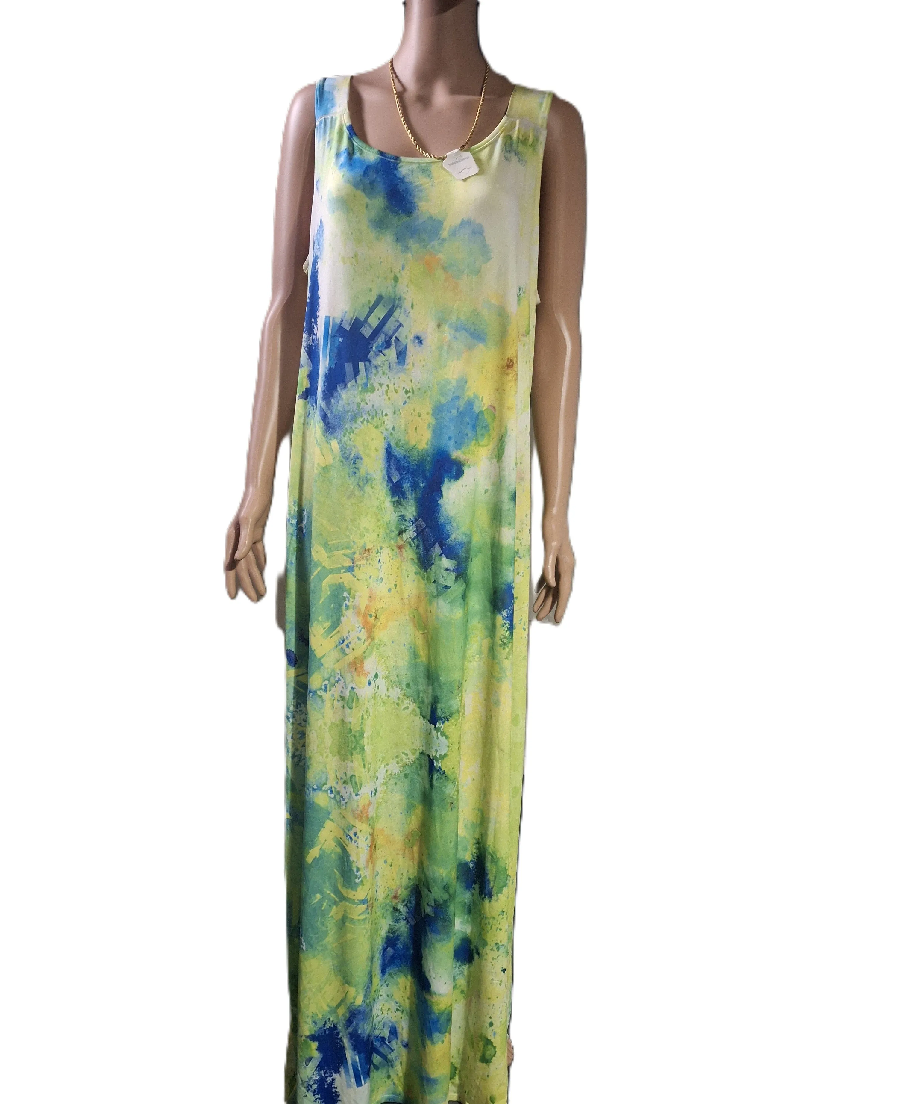 Plus Size Tie Die Maxi Dress