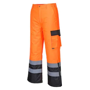 Portwest Hi-Vis Contrast Trousers - Lined