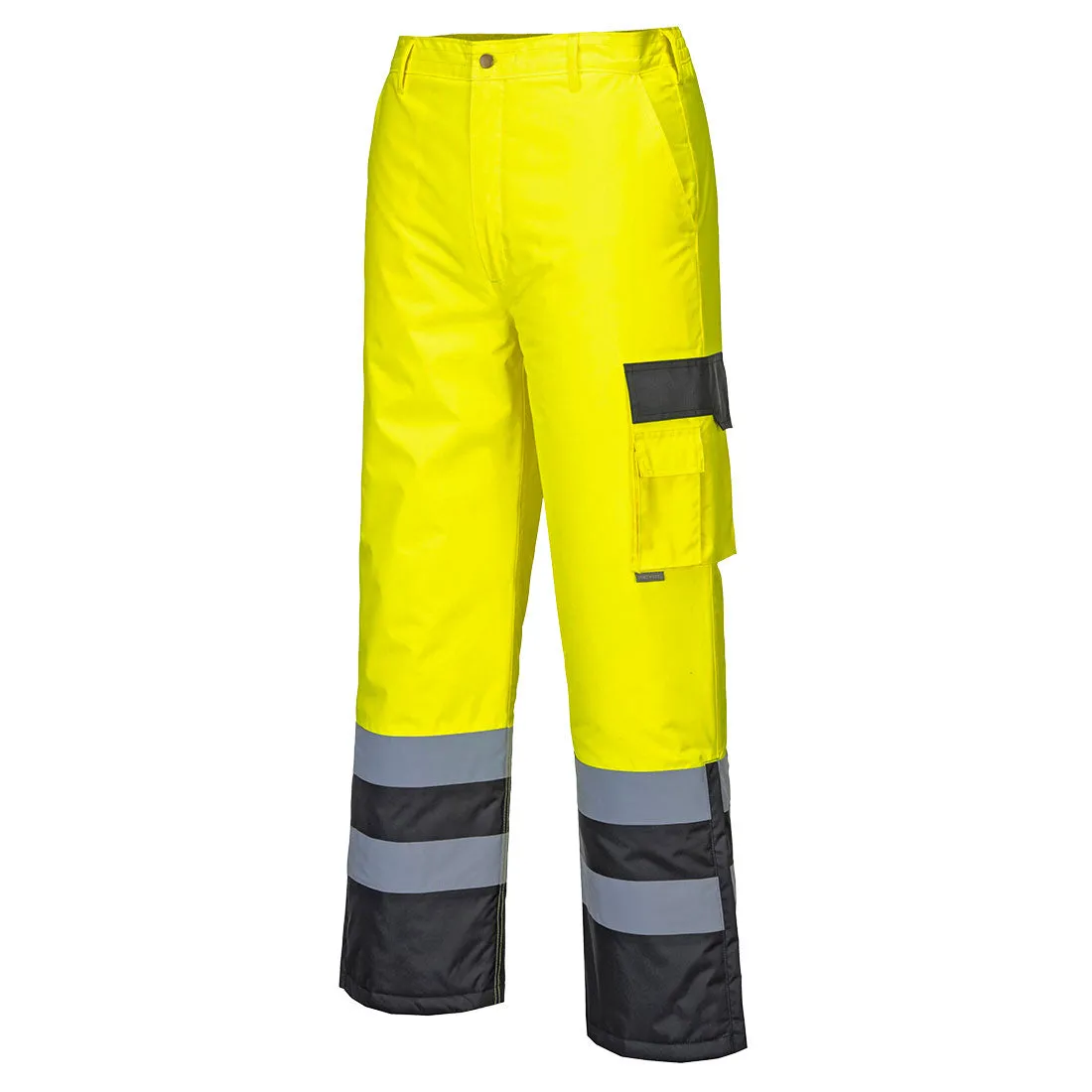 Portwest Hi-Vis Contrast Trousers - Lined