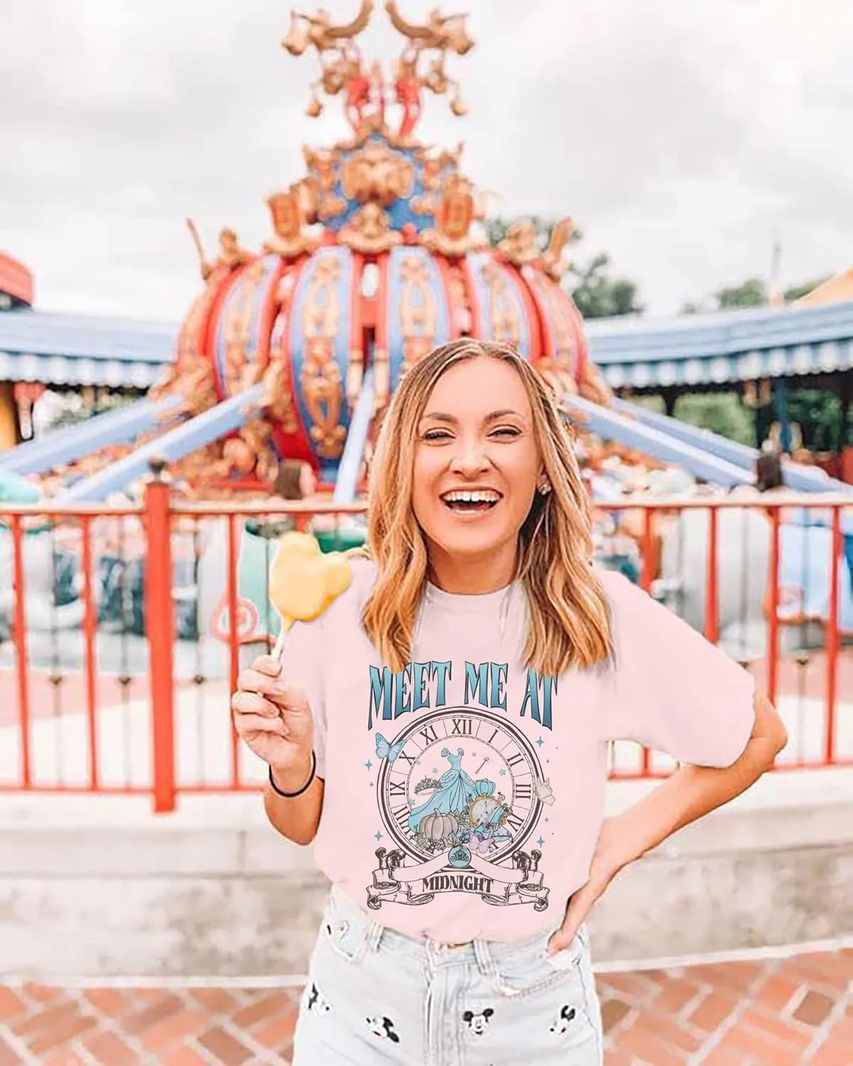 Princess Shirts Magic Kingdom Tee: Women Meet Me at Shirt Music Album Shirts Family Vacation Tops