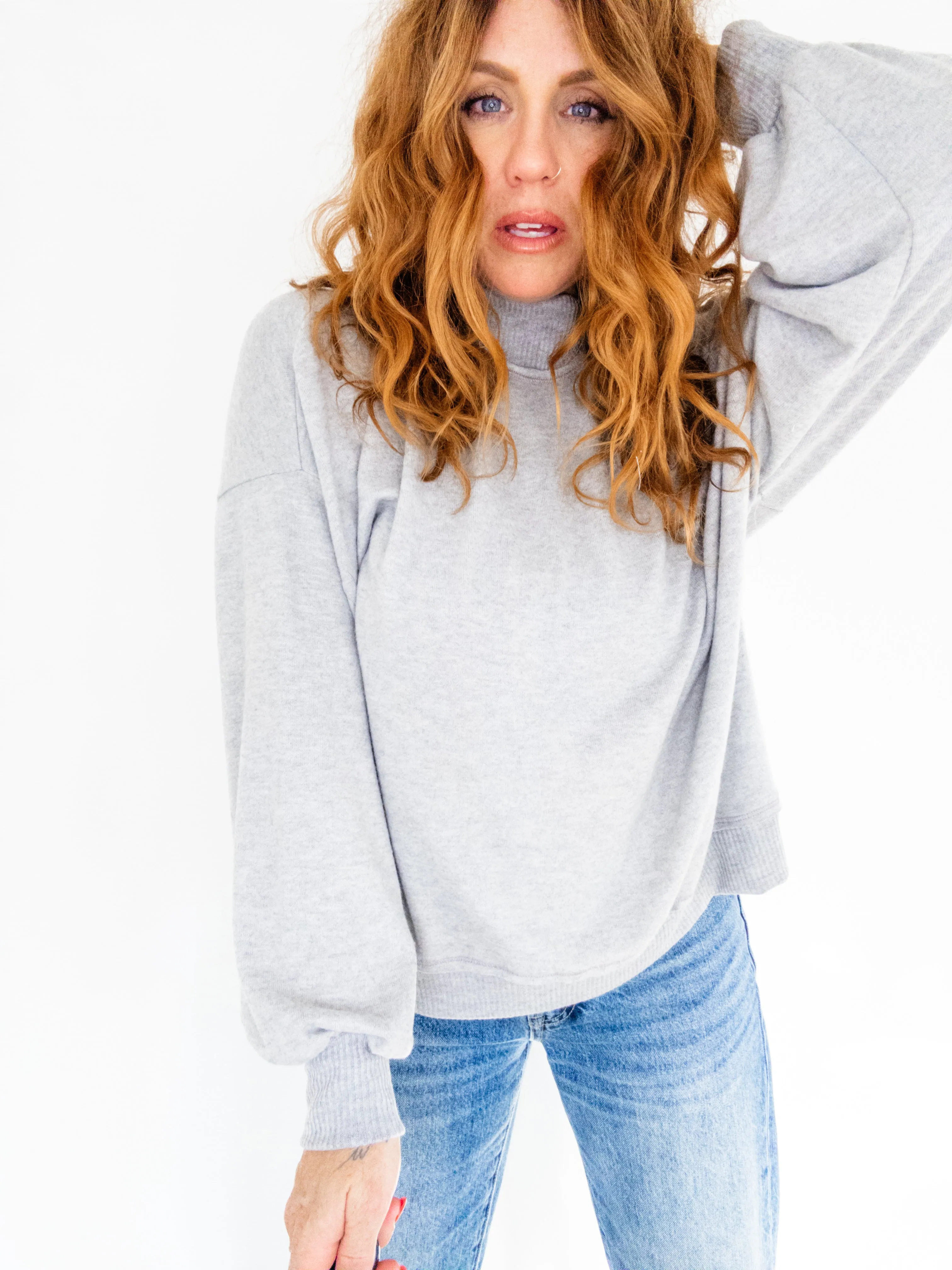 Project Social T Love Language Mock Neck