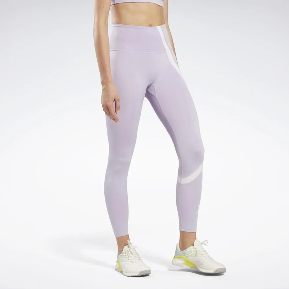 Reebok Apparel Women Workout Ready Vector Leggings PUROAS