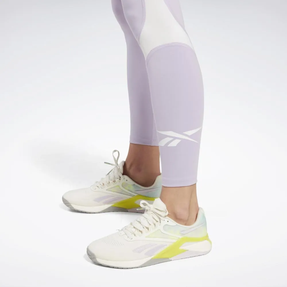 Reebok Apparel Women Workout Ready Vector Leggings PUROAS